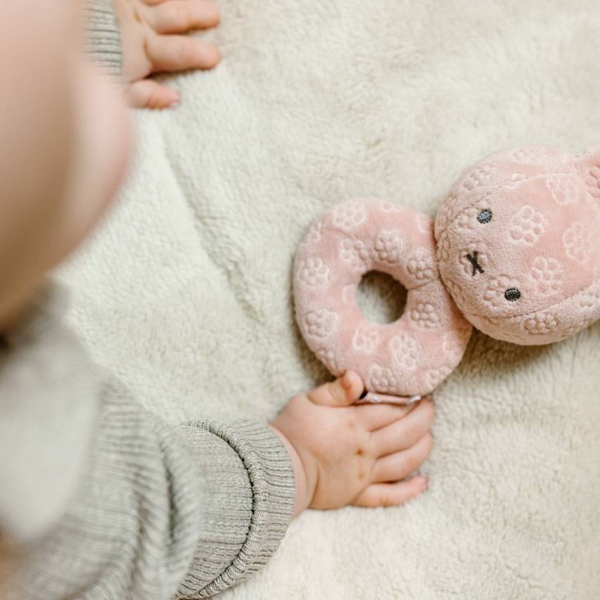Miffy Rattle Pink Flower