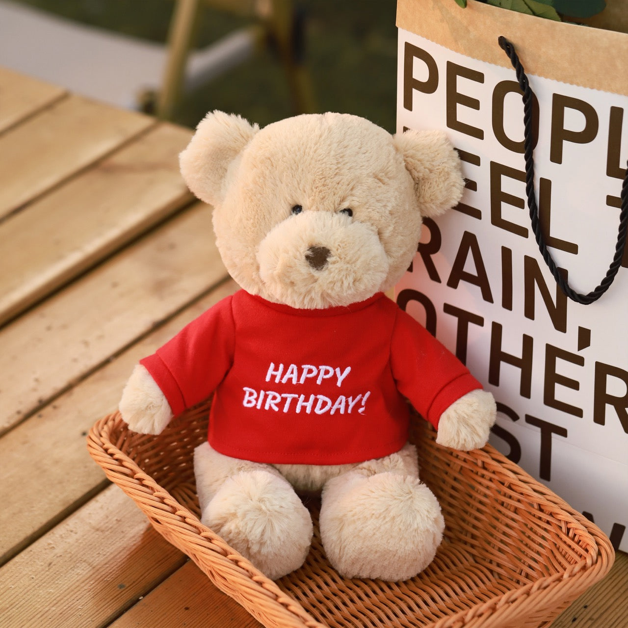 "Happy Birthday!" ECO Teddy Bear 12 Inches by Being Kids