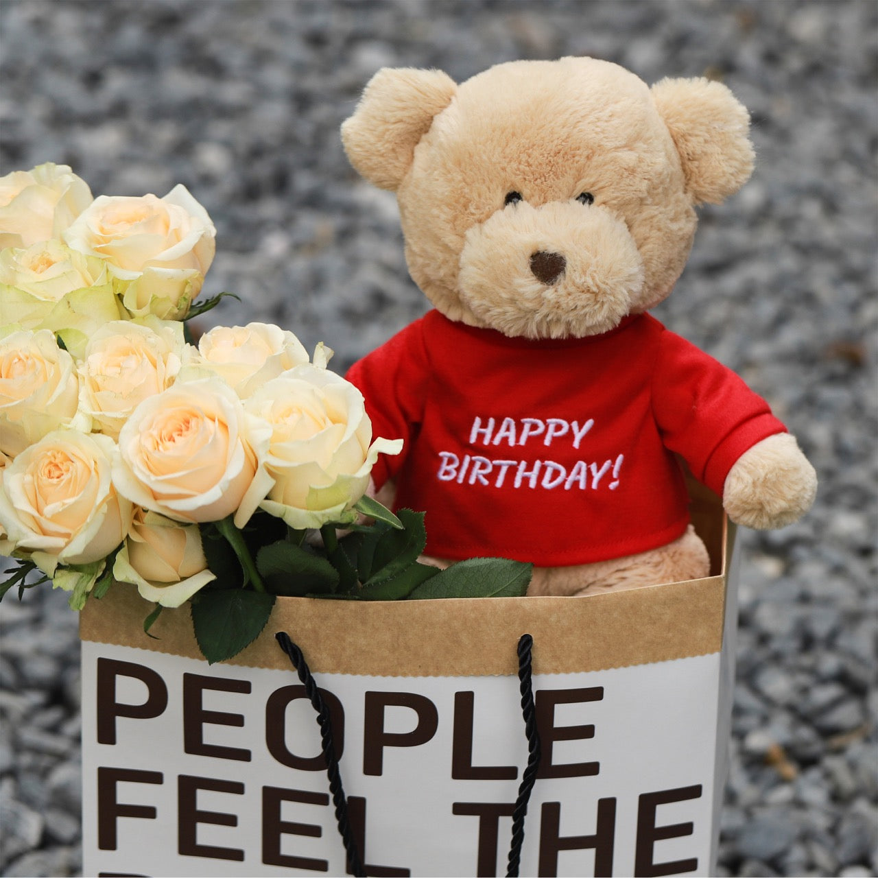 "Happy Birthday!" ECO Teddy Bear 12 Inches by Being Kids