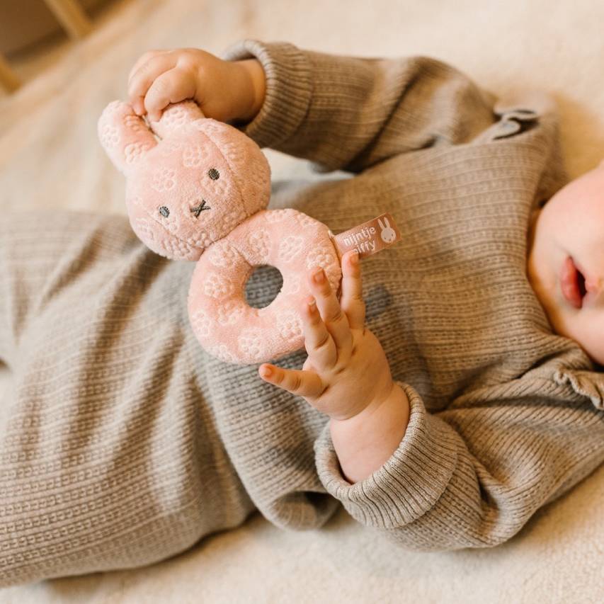 Miffy Rattle Pink Flower
