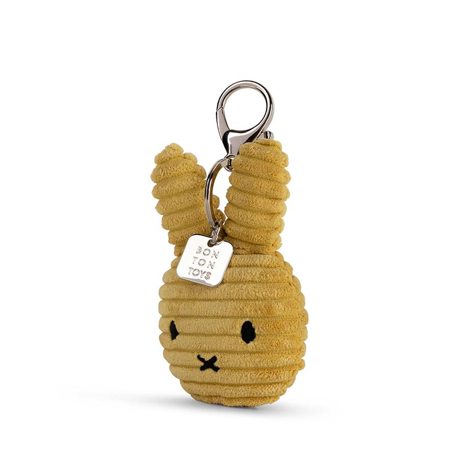 Miffy Flat Keychain ECO Corduroy Acacia 10cm