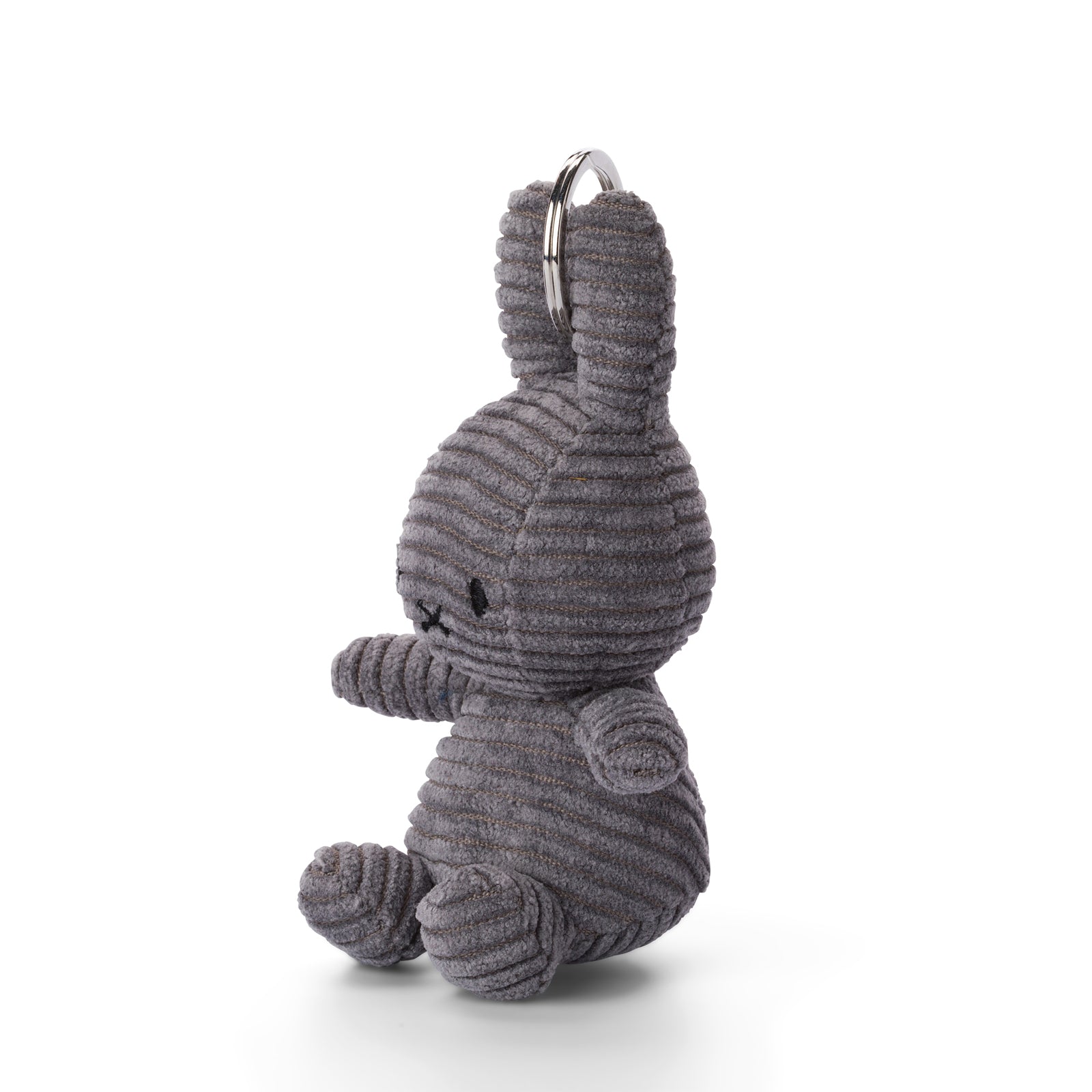 Miffy Keychain ECO Corduroy Grey 10cm