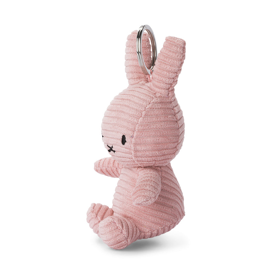 Miffy Keychain ECO Corduroy Pink 10cm