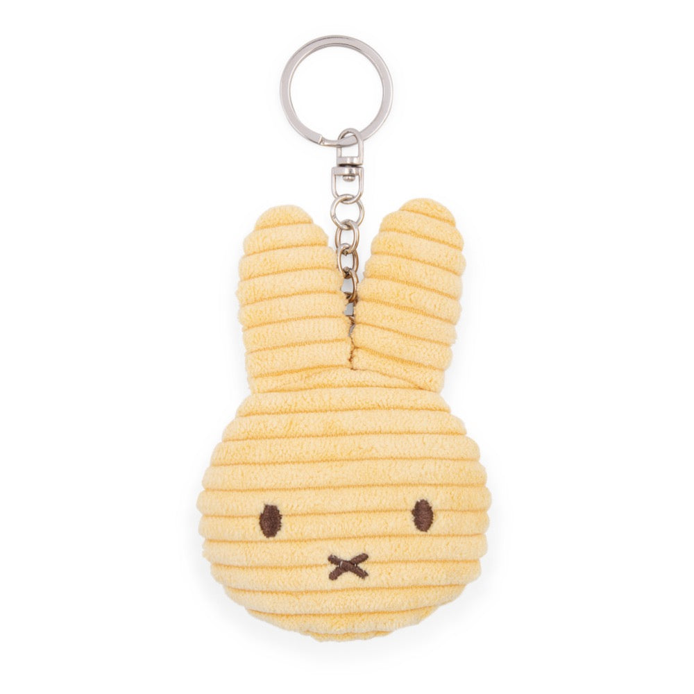 Miffy Flat Keychain ECO Corduroy Buttercream 10cm