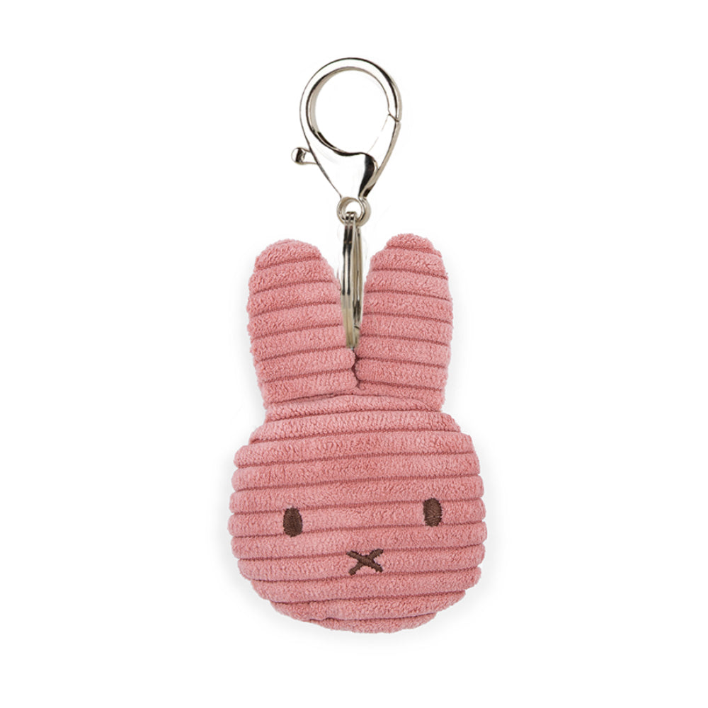 Miffy Flat Keychain ECO Corduroy Dusty Rose 10cm