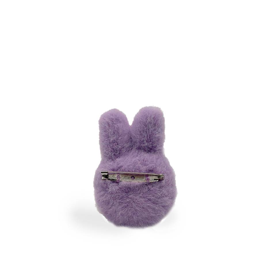 Miffy ECO Fuzzy Broochin Giftbox Lilac 8cm