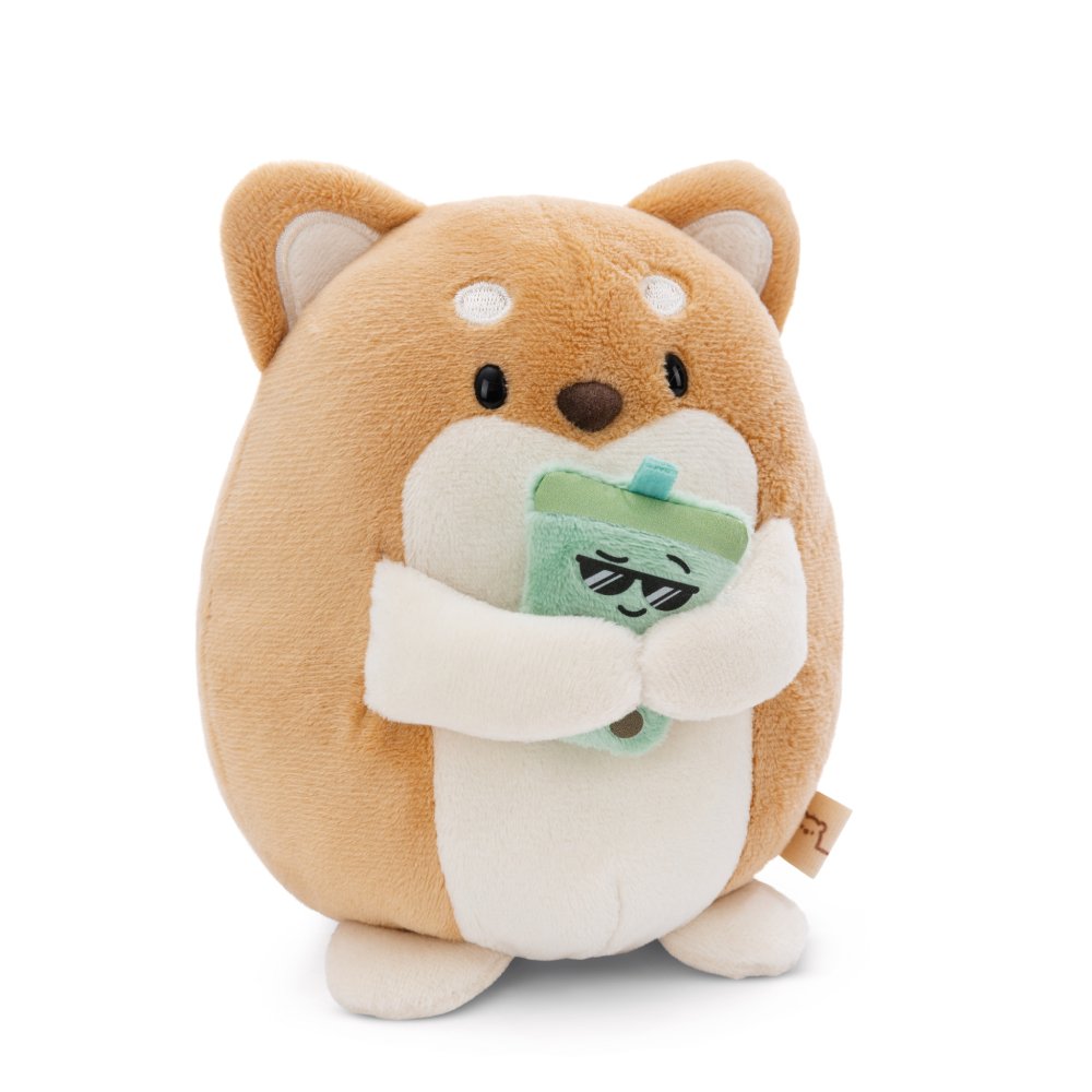NICI Dog Hiro with Bubble Tea 27cm