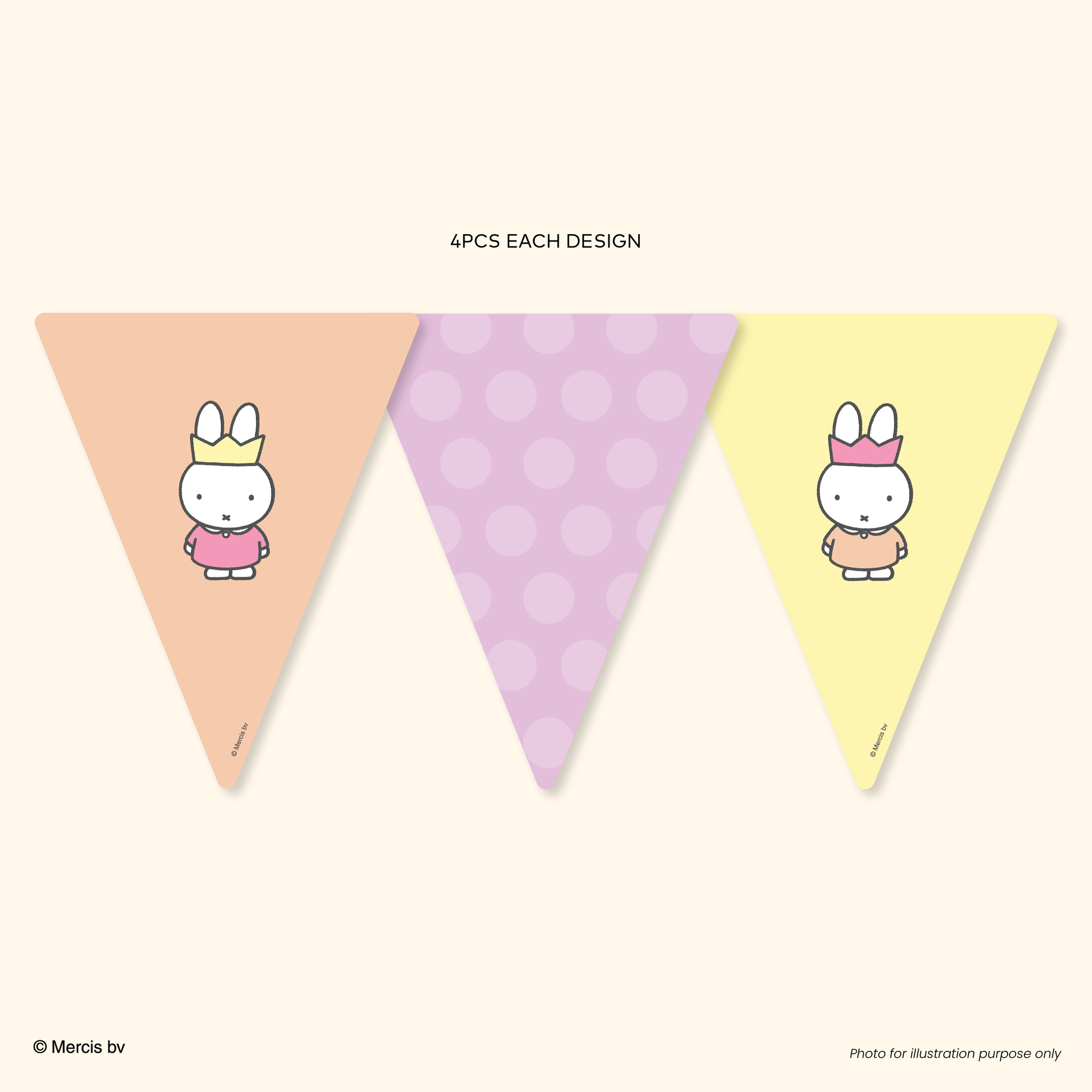 Miffy 70th Party Garland Crown