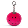 Smiley Squish Ball Bright Pink 9cm
