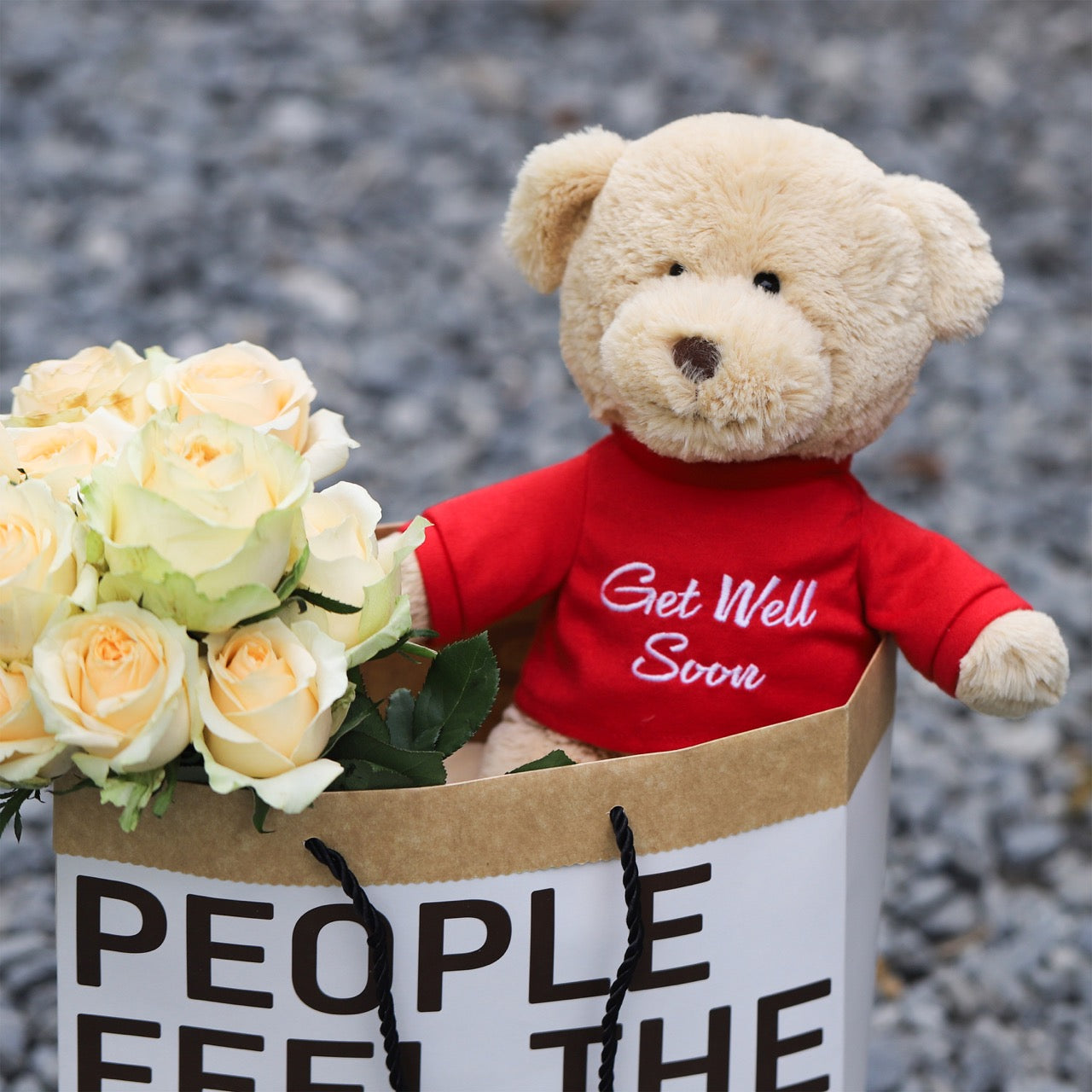 "Get Well Soon" ECO Teddy Bear 12 Inches by Being Kids