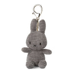 Miffy Keychain ECO Corduroy Grey 10cm