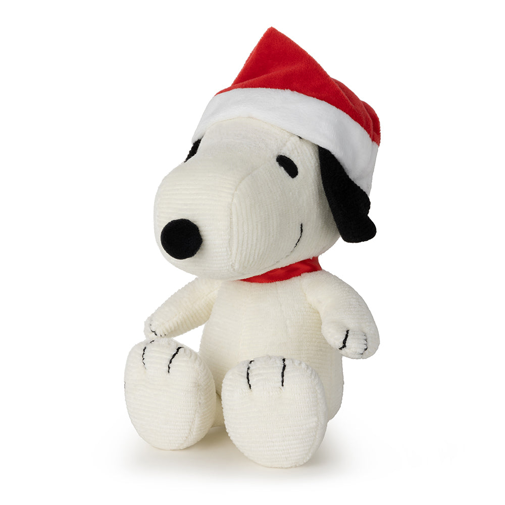 Peanuts Snoopy Sitting with Christmas Hat 17cm