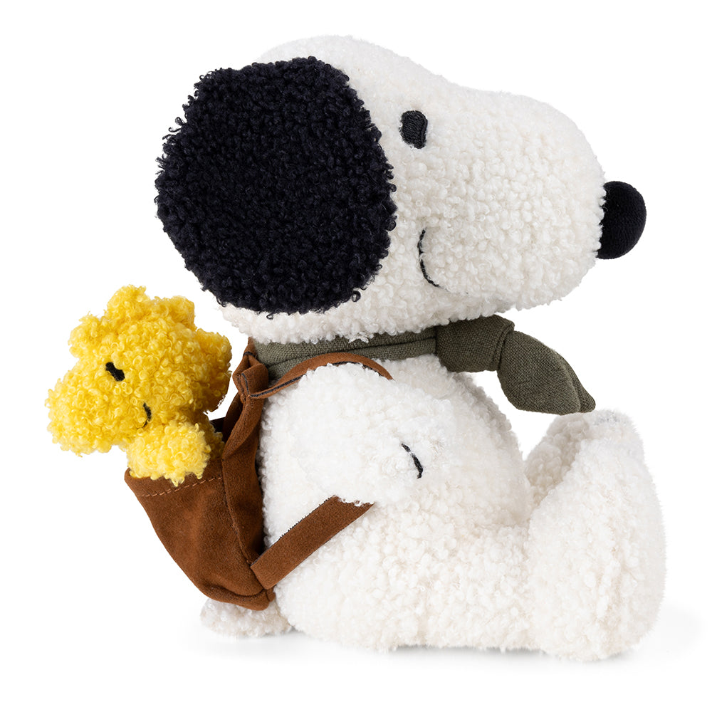 Peanuts Snoopy with Woodstock in Backpack 20cm