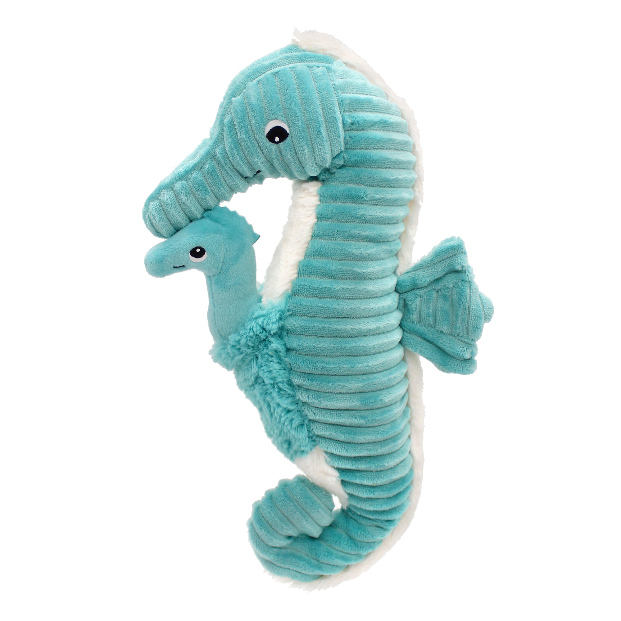 Les Deglingos Ptipotos The Seahorse Dad & Baby Aqua 34cm
