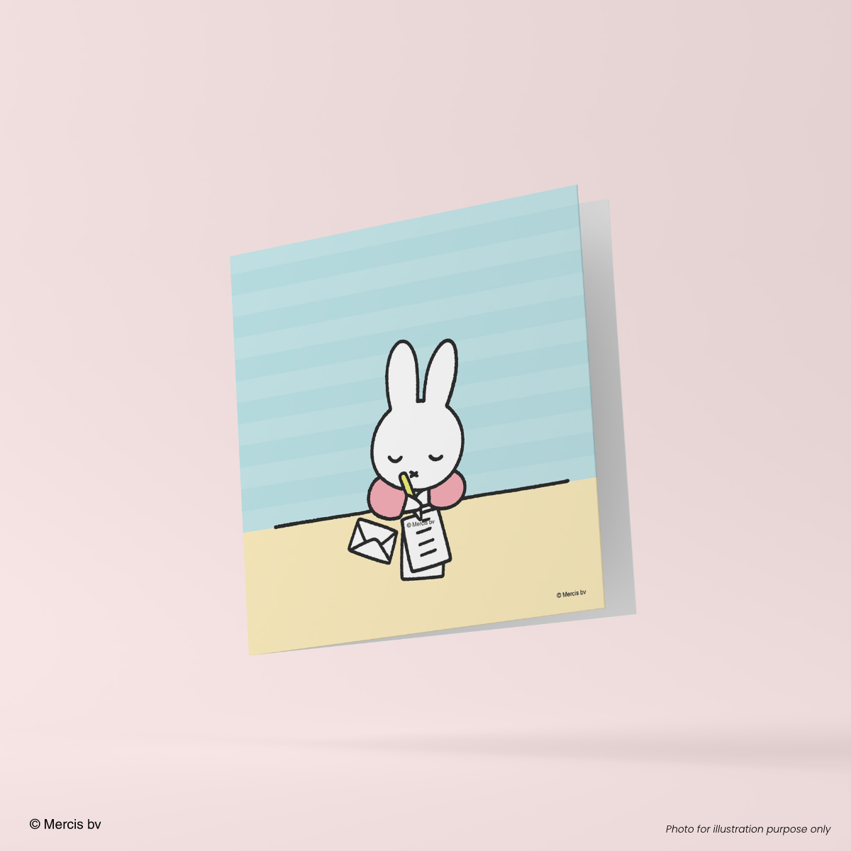 Miffy 70th Greeting Card Office Escapades 11cm