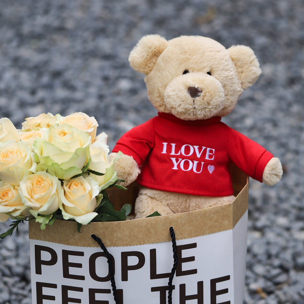 "I Love You" ECO Teddy Bear 12 Inches by Being Kids