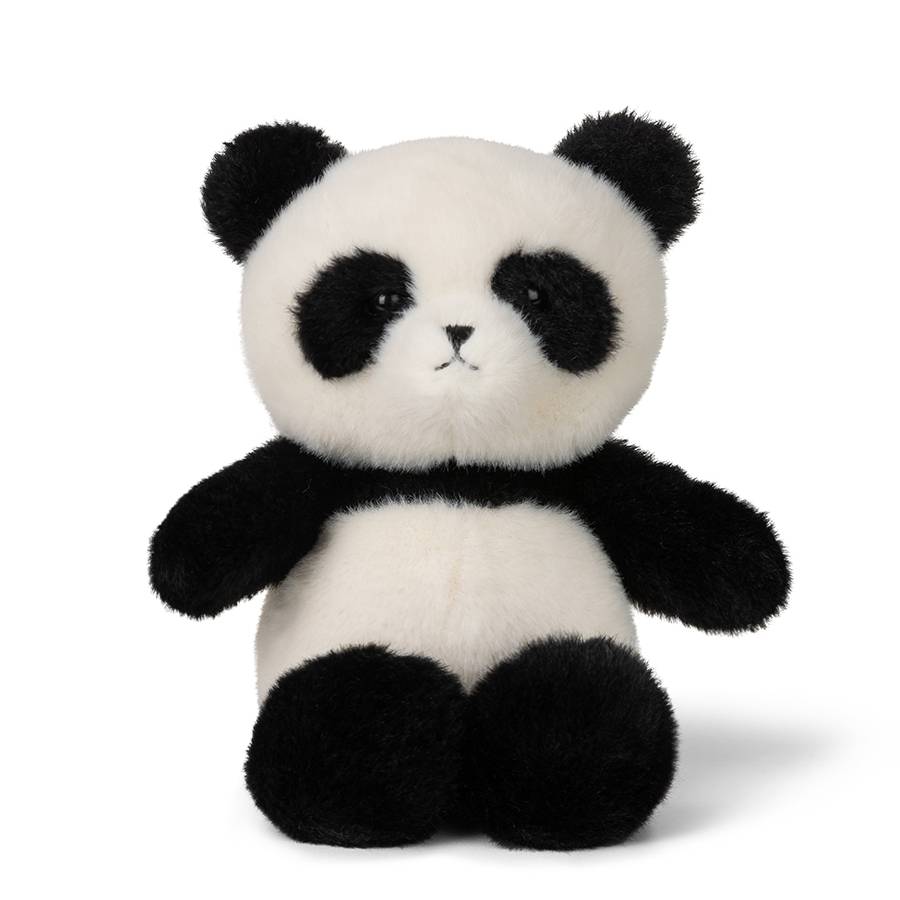 WWF ECO Fuzzy Panda Black 18cm
