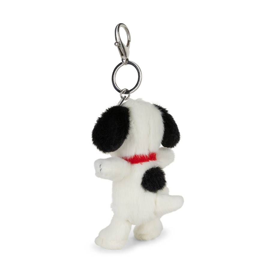 Peanuts Lucky Snoopy Fuzzy Keychain Cream 10cm