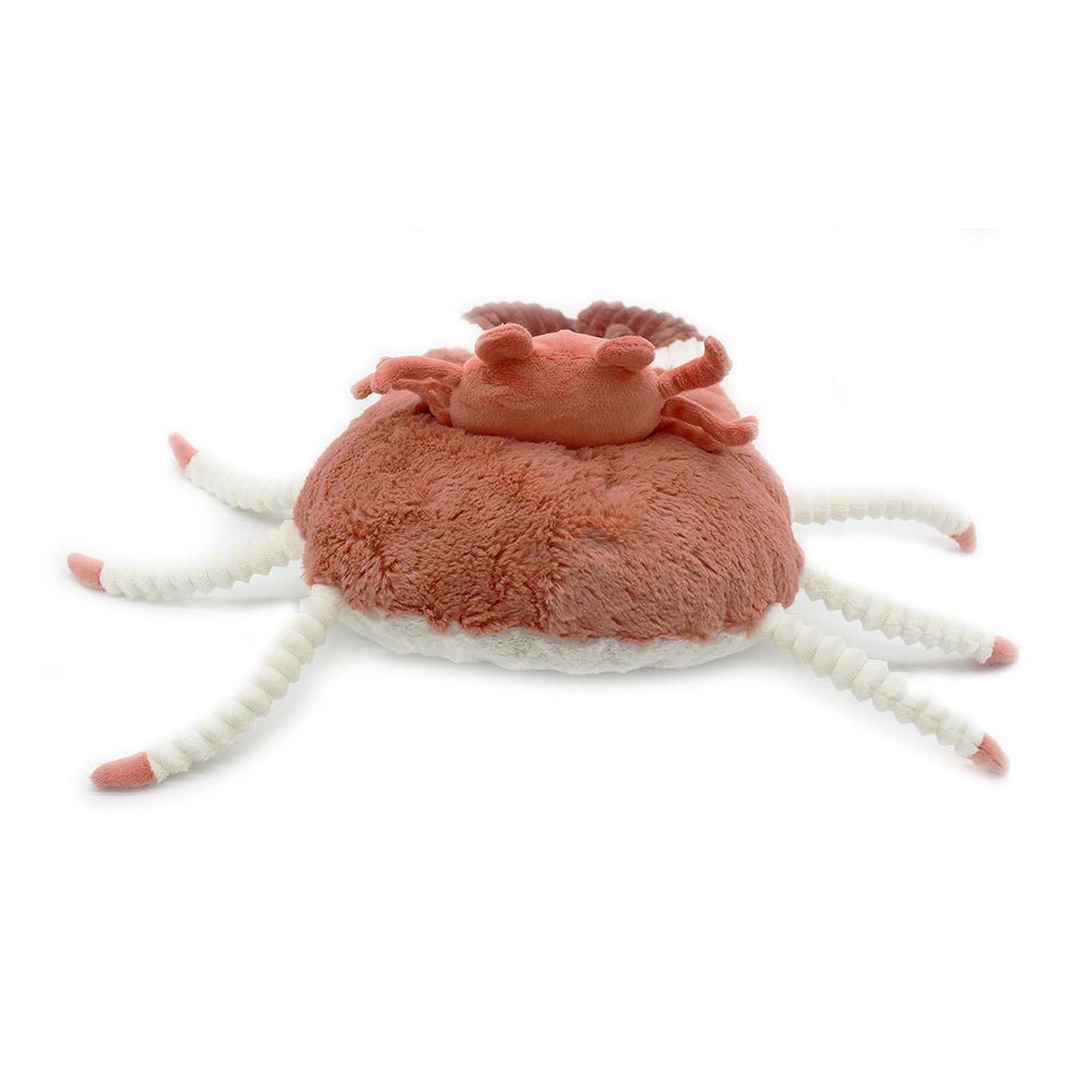 Les Deglingos Ptipotos The Crab Mom & Baby Terracotta 46cm