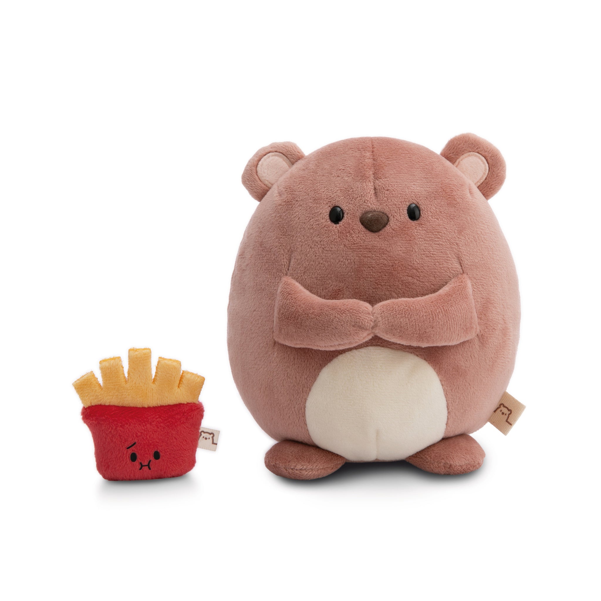 NICI Bear Nomo with French Fries in Giftbox 16cm