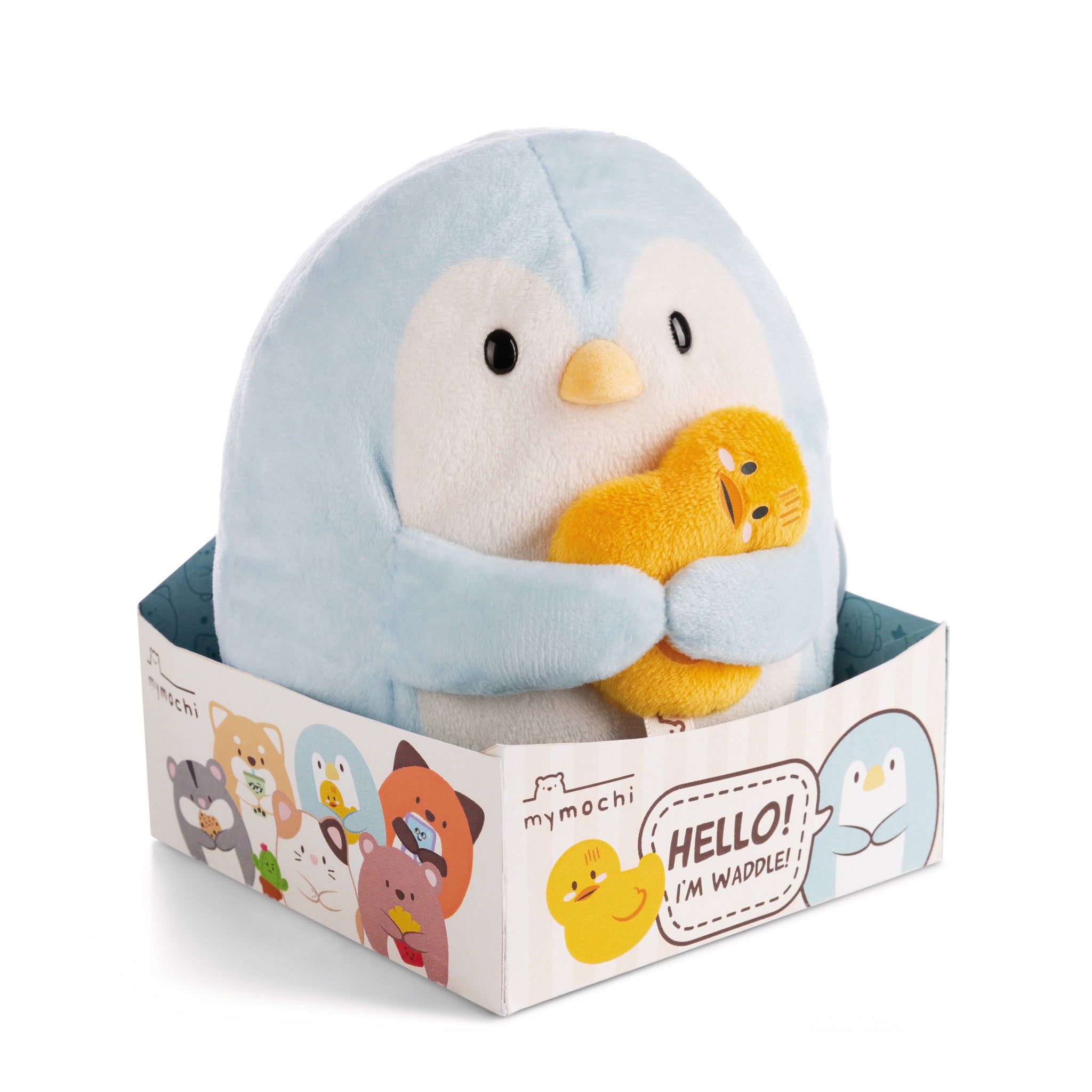 NICI Penguin Waddle with Duck in Giftbox 16cm