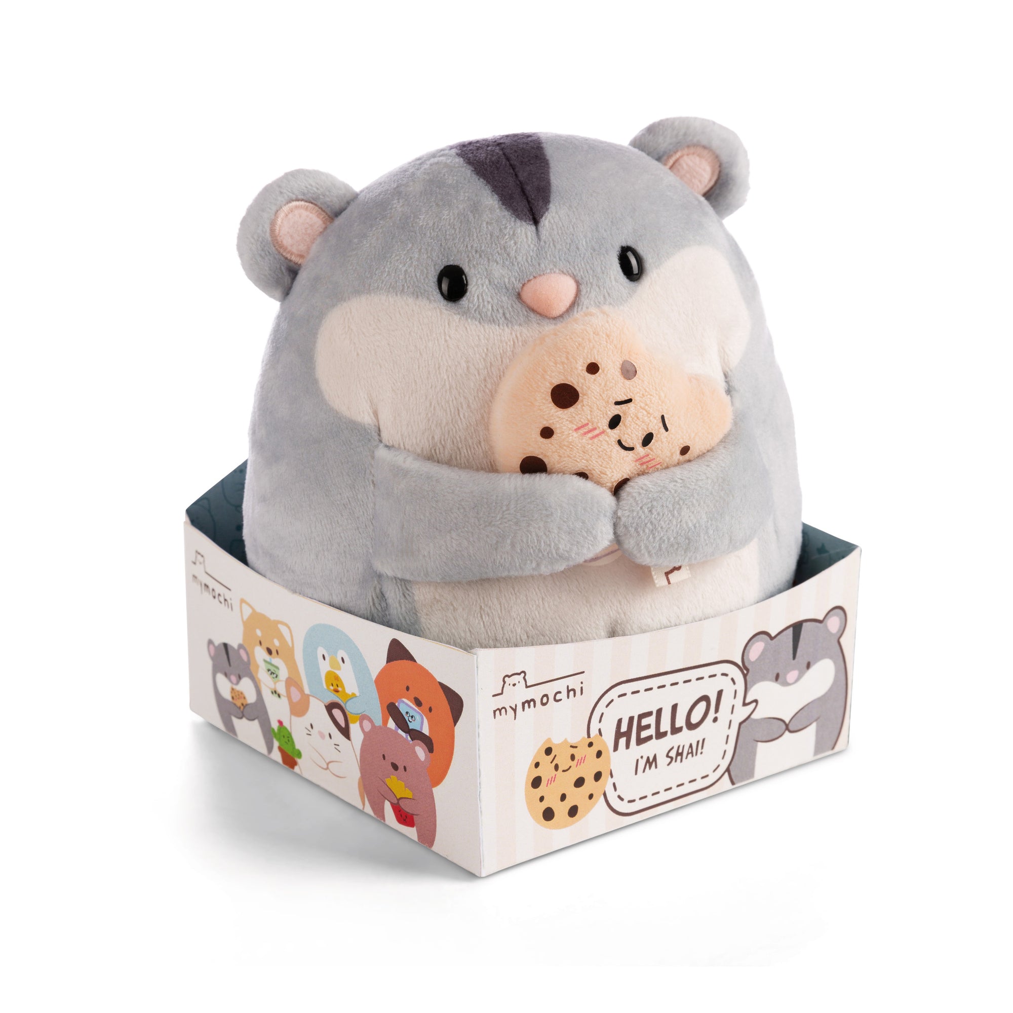NICI Hamster Shai with Cookie in Giftbox 16cm