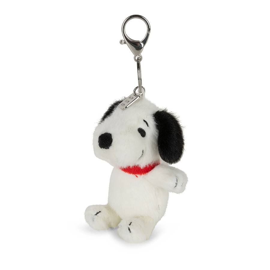 Peanuts Lucky Snoopy Fuzzy Keychain Cream 10cm