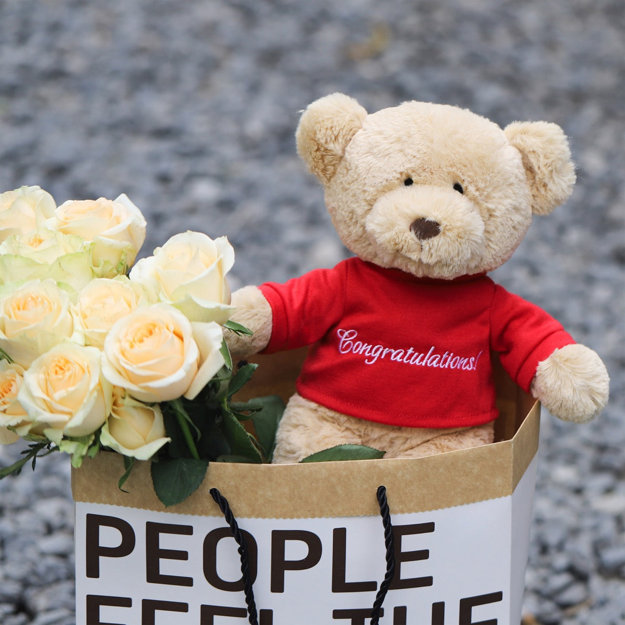 "Congratulations!" ECO Teddy Bear 12 Inches by Being Kids