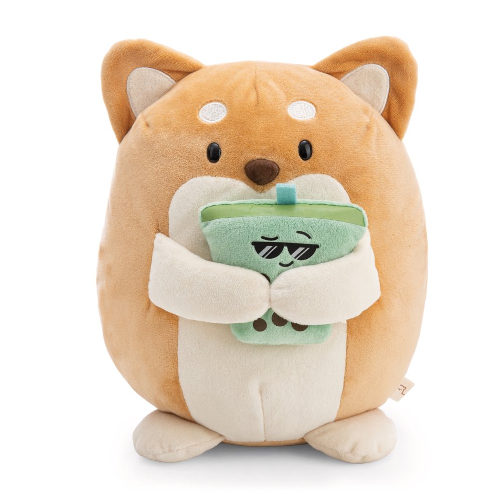 NICI Dog Hiro with Bubble Tea 27cm