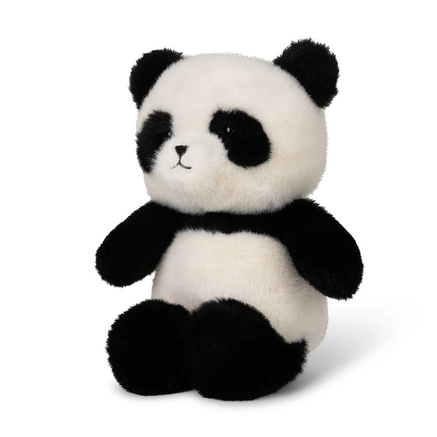 WWF ECO Fuzzy Panda Black 18cm