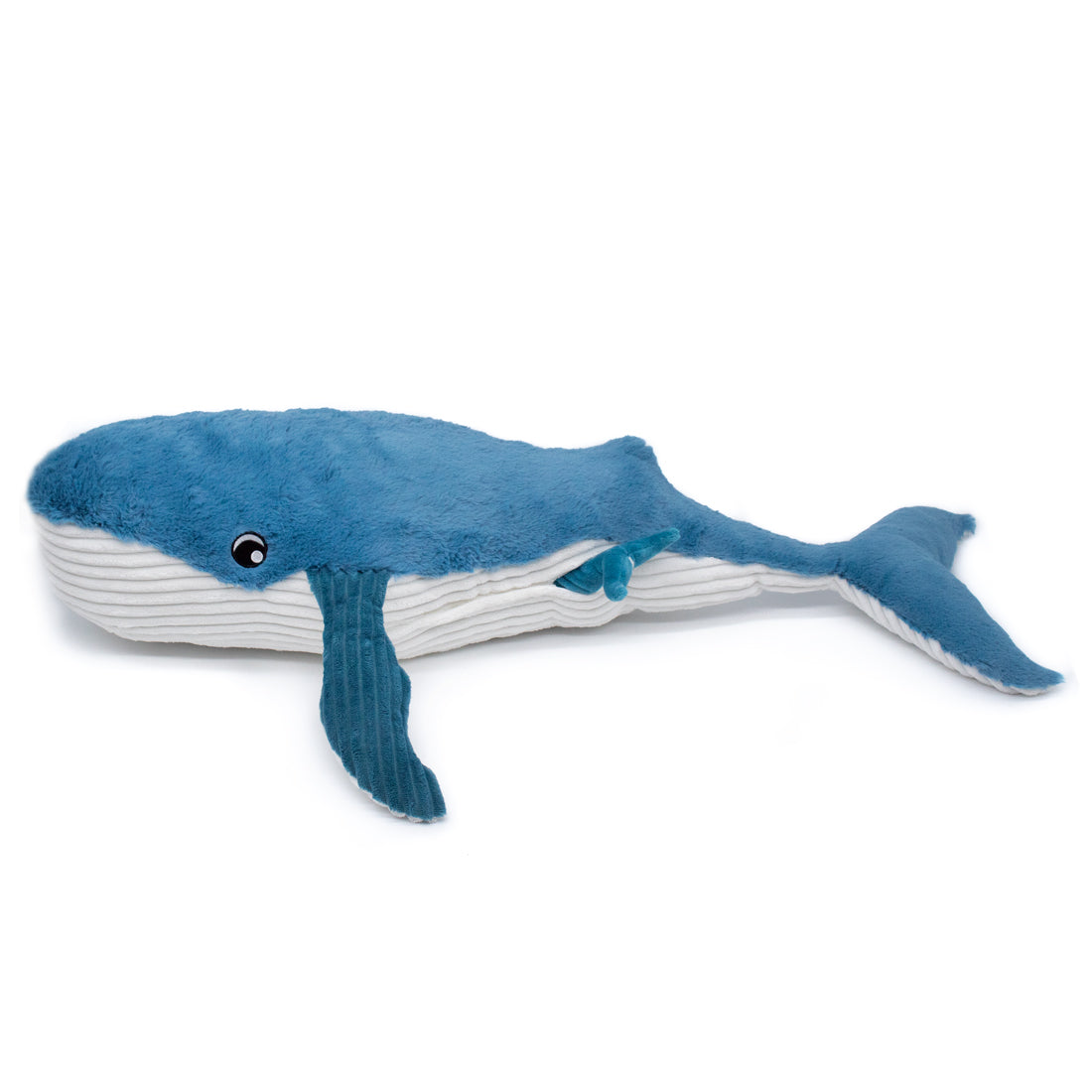 Les Deglingos Ptipotos The Whale Mom & Baby Blue 75cm