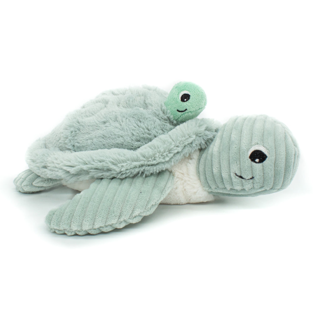 Les Deglingos Ptipotos The Turtle Mom & Baby Mint 30cm