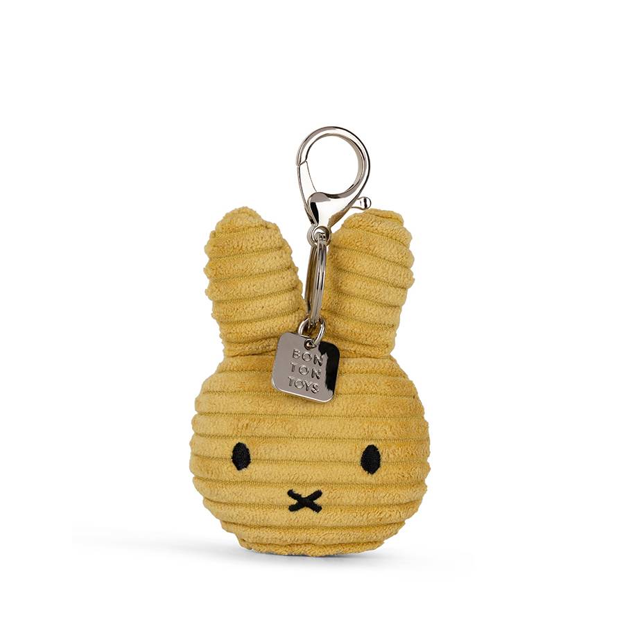 Miffy Flat Keychain ECO Corduroy Acacia 10cm