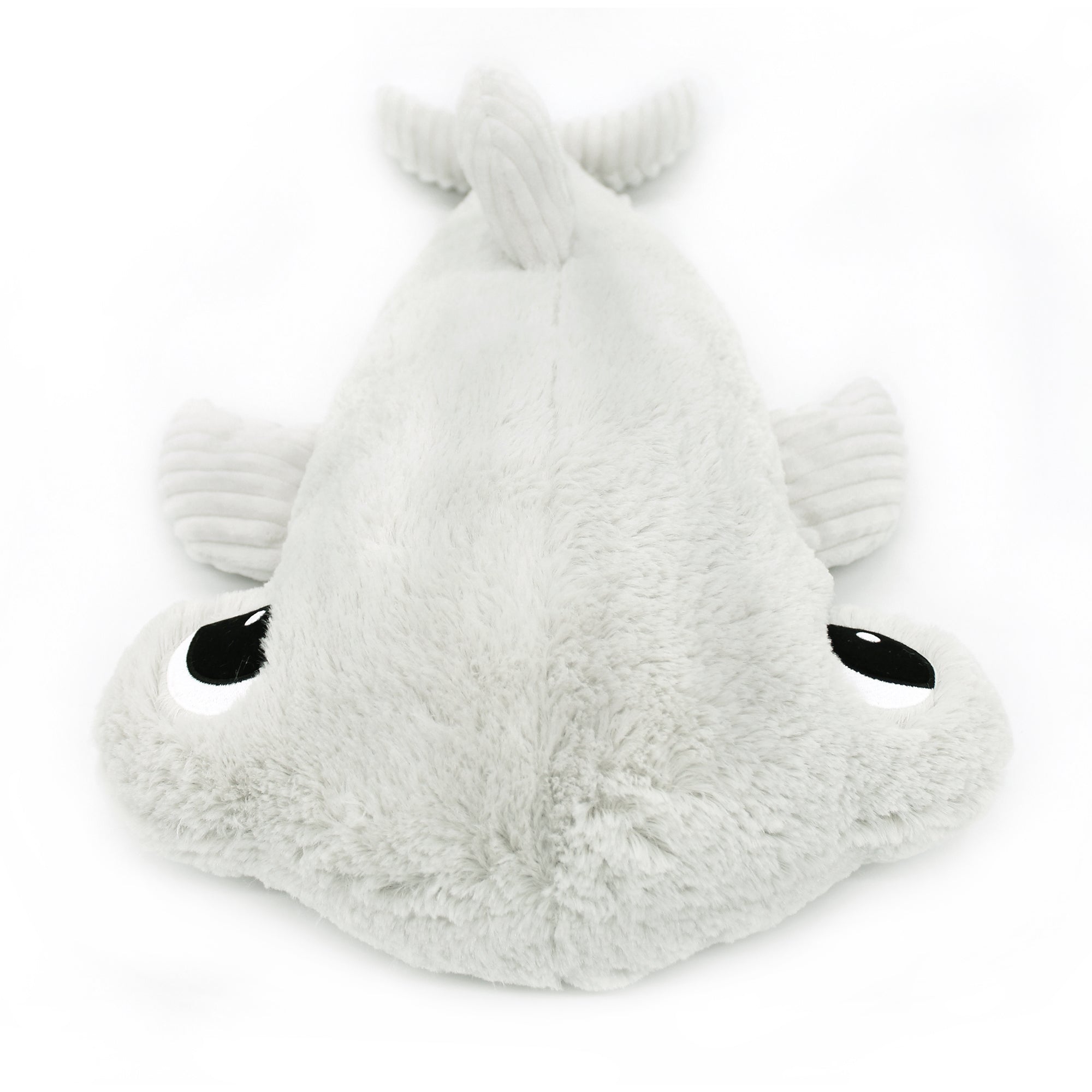 Les Deglingos Ptipotos The Hammerhead Shark Mom & Baby Light Grey 57cm