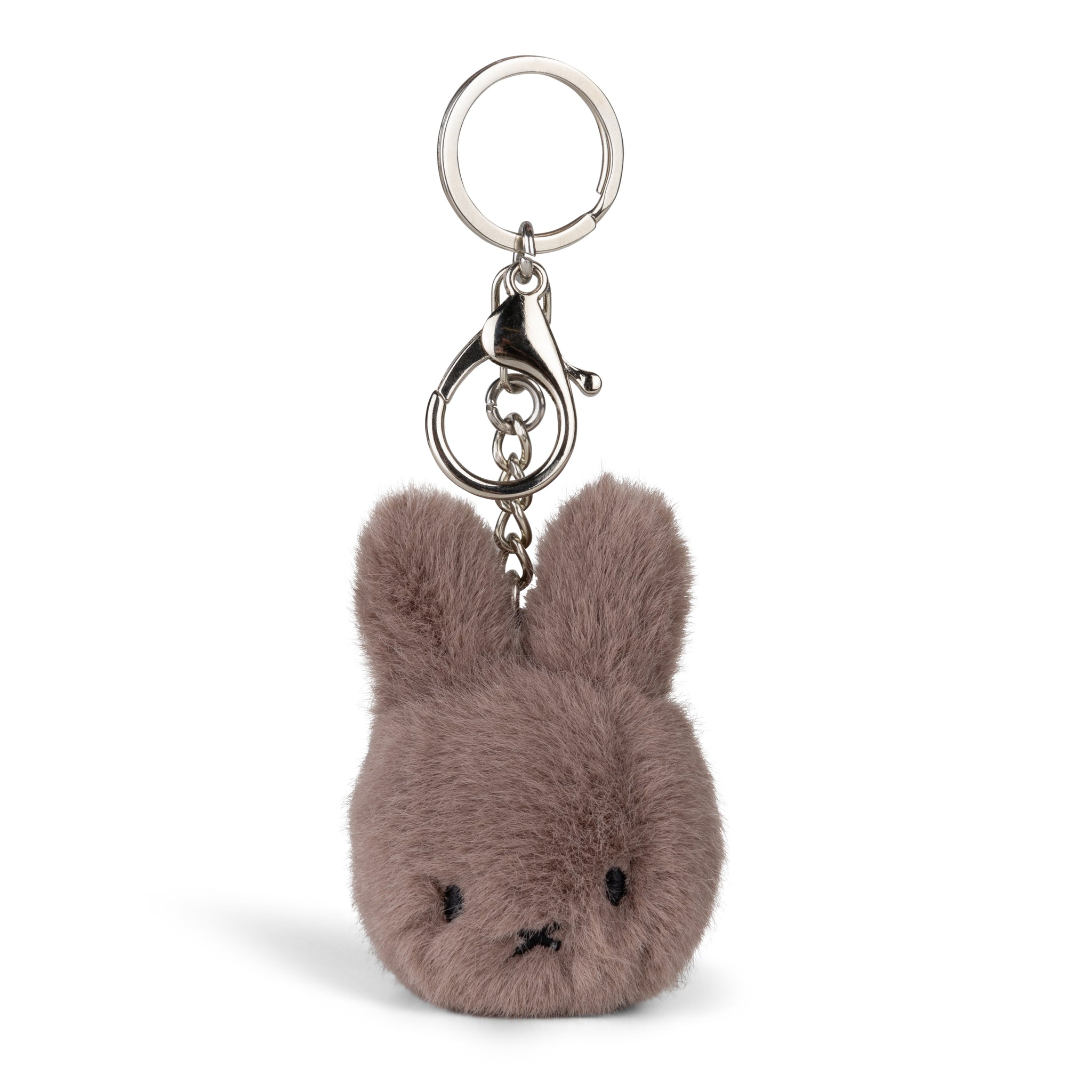 Miffy ECO Fuzzy Keychain Taupe 8cm