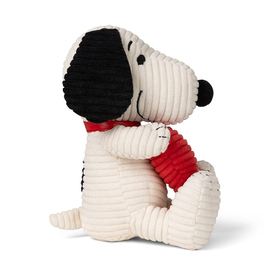 Peanuts Snoopy ECO Corduroy Cream with Heart 19cm