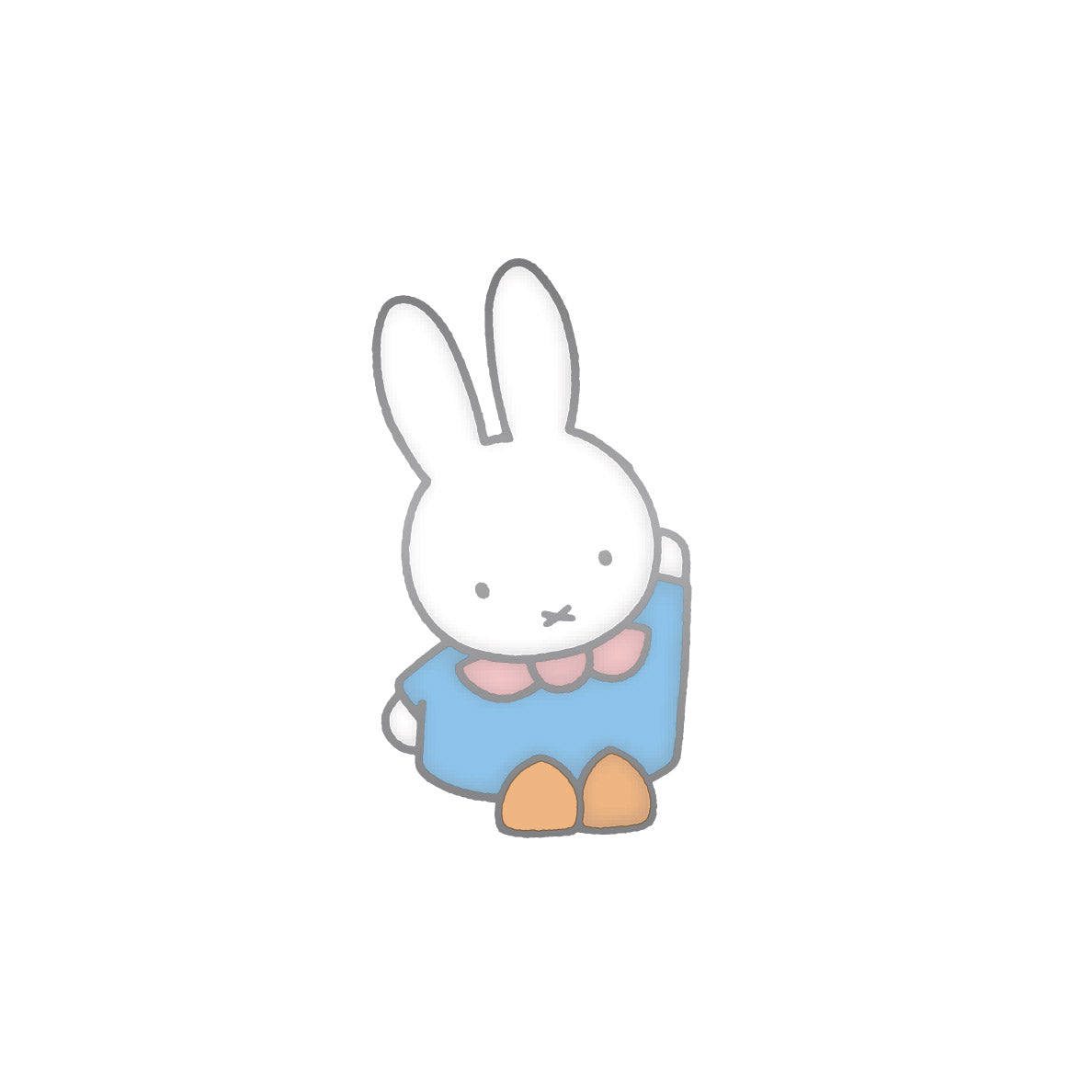 Miffy 70th Cutesy Enamel Pin - Greeting