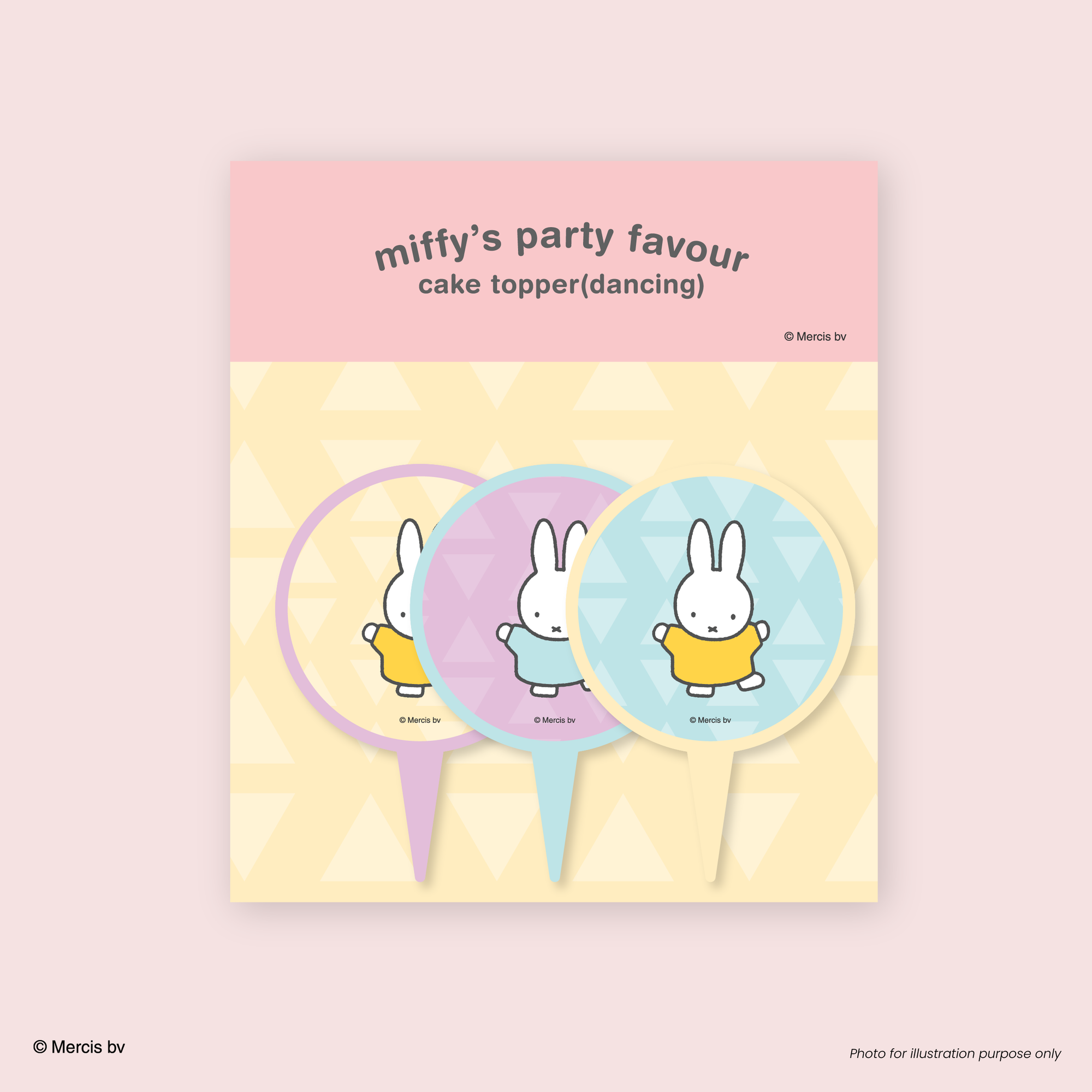 Miffy 70th Cake Topper Dancing