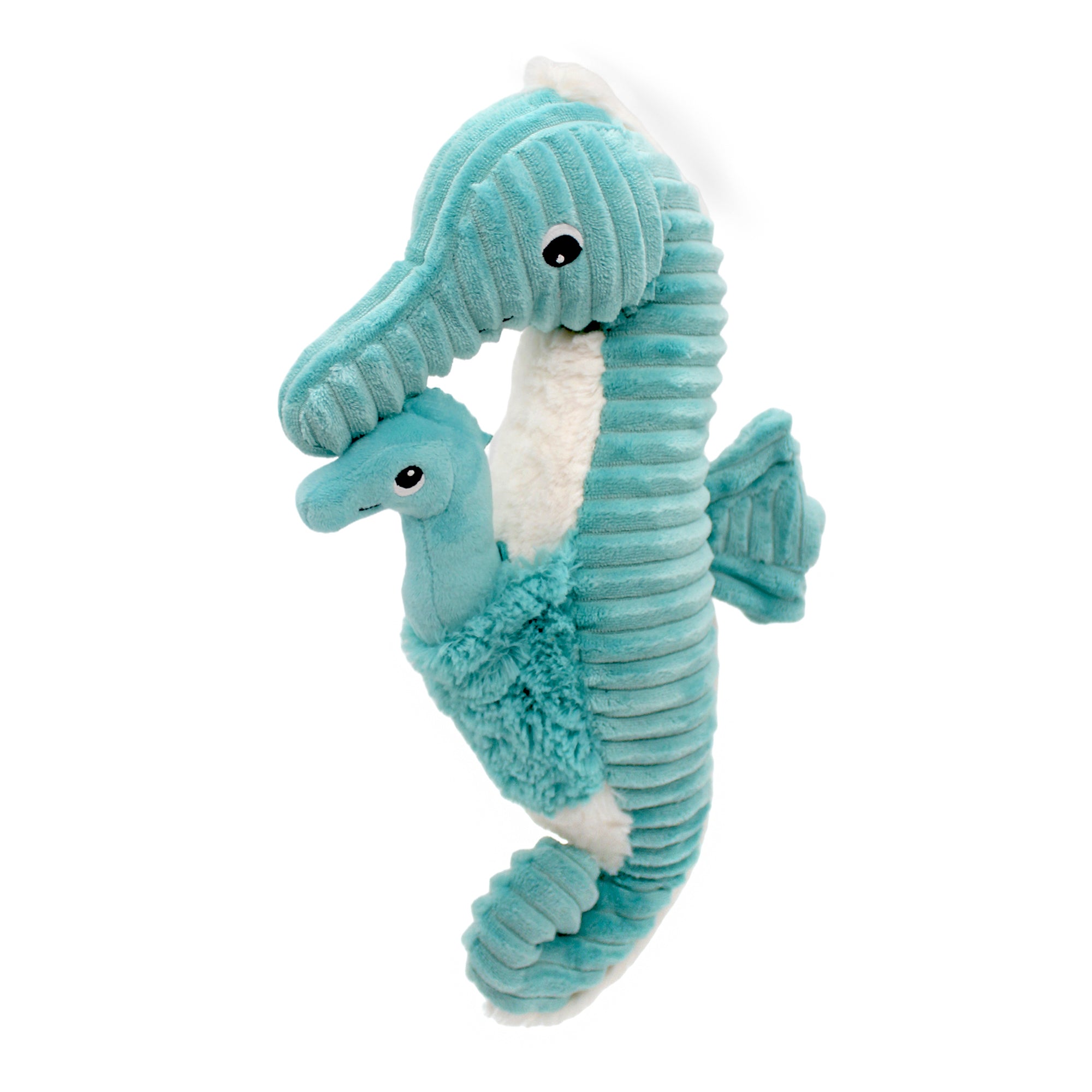 Les Deglingos Ptipotos The Seahorse Dad & Baby Aqua 34cm