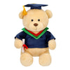 Graduation Teddy Bear with Green and Red Collar 11 Inches