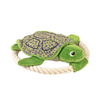 Wild Republic Petkins Dog Animal Tug Toy Turtle 9 Inches