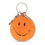 Smiley Keychain ECO Fuzzy Orange 5.5cm
