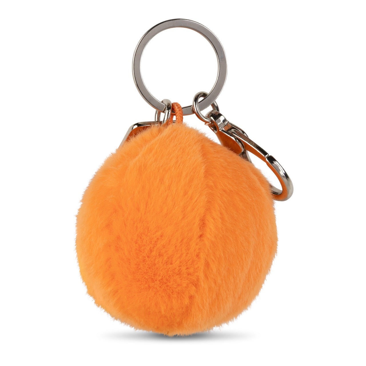 Smiley Keychain ECO Fuzzy Orange 5.5cm