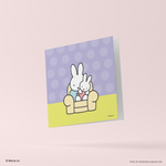 Miffy 70th Greeting Card Cozy Home 11cm
