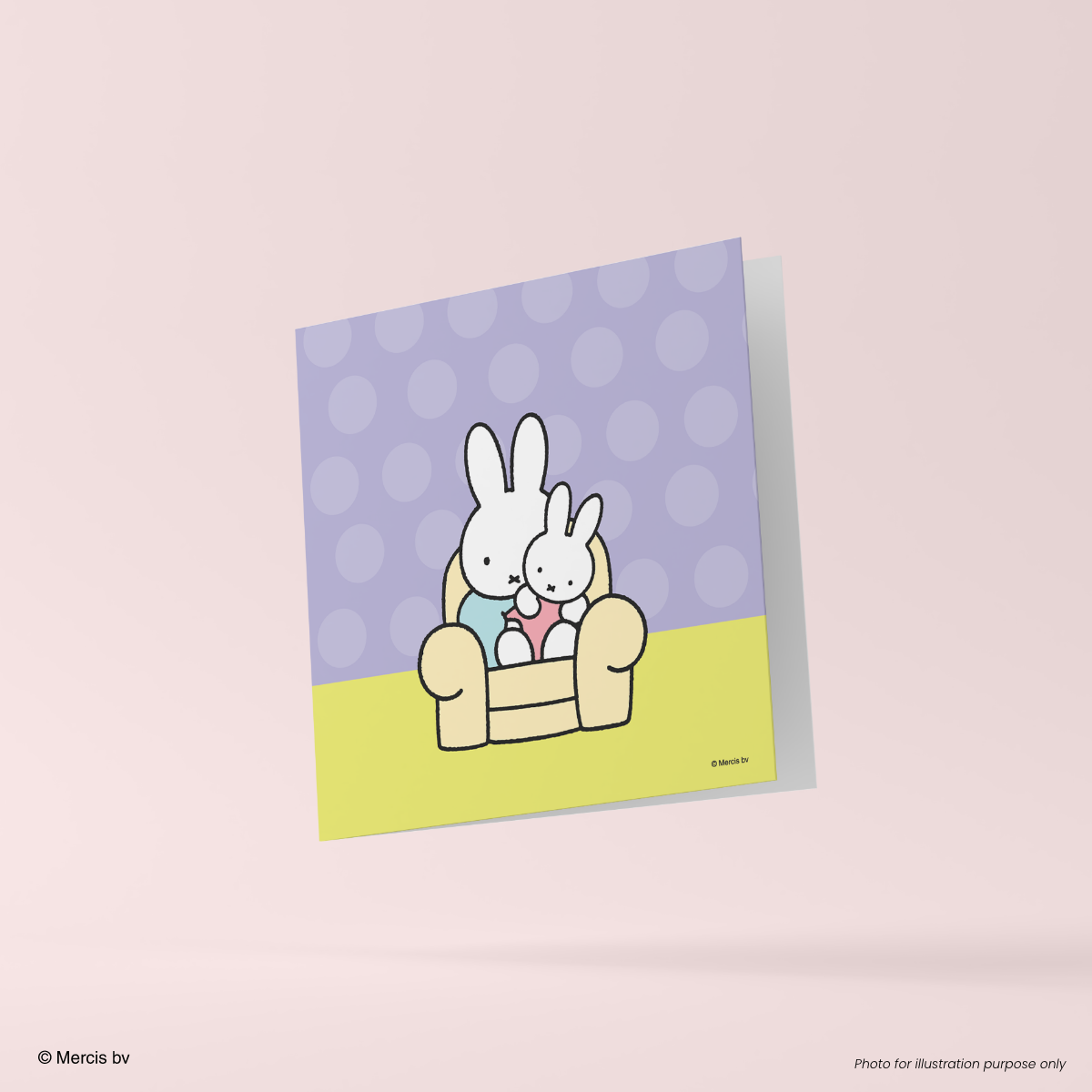 Miffy 70th Greeting Card Cozy Home 11cm