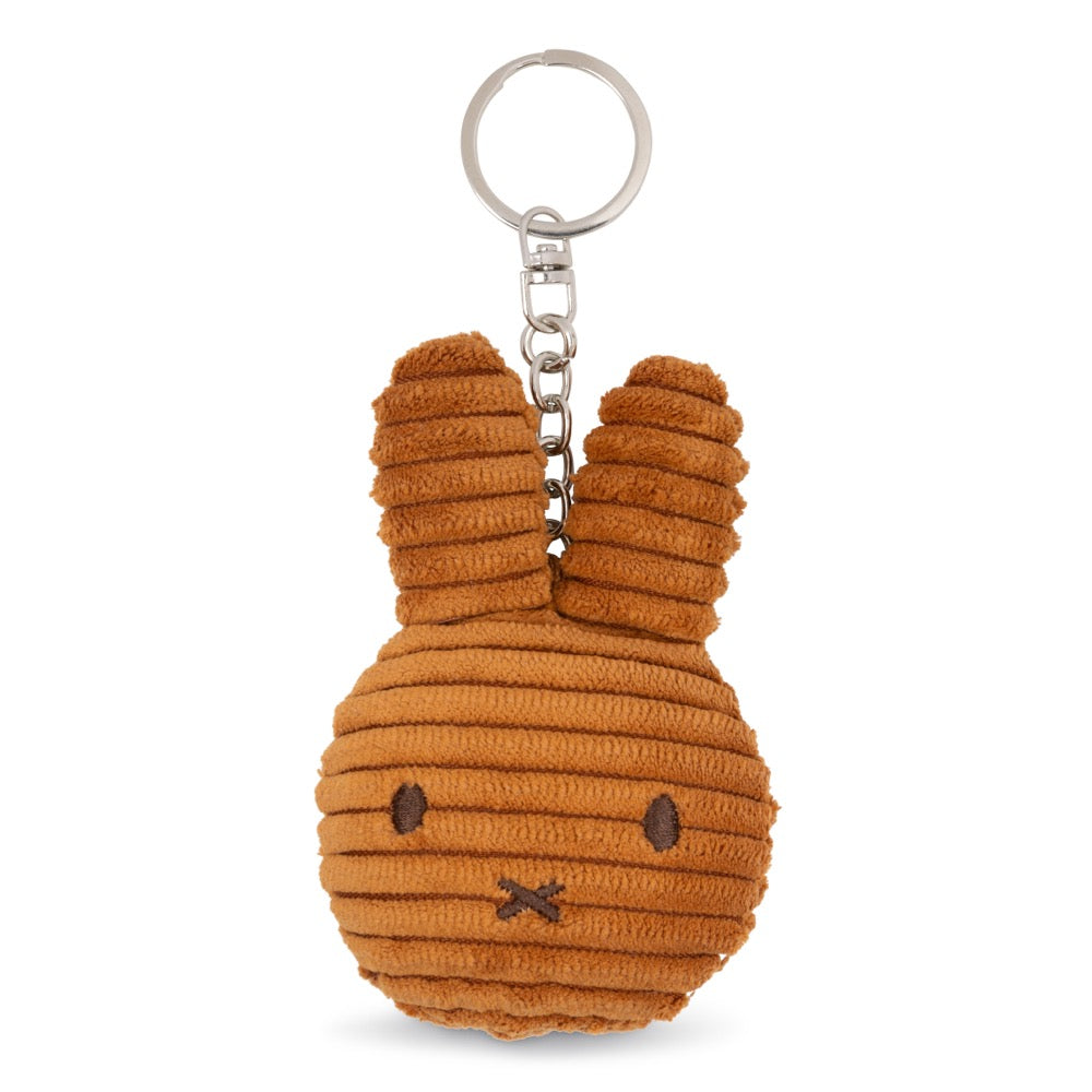 Miffy Flat Keychain ECO Corduroy Cinnamon 10cm