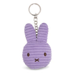 Miffy Flat Keychain ECO Corduroy Lilac 10cm
