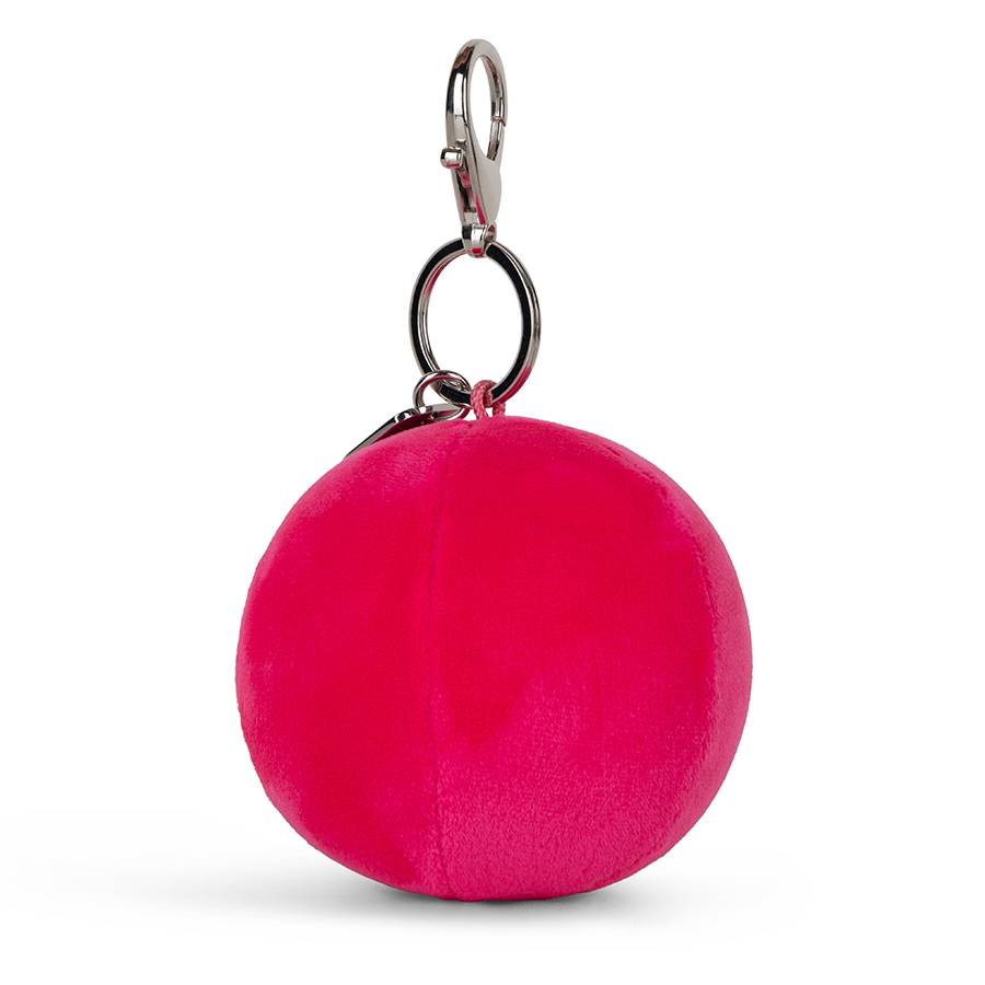 Smiley Squish Ball Bright Pink 9cm