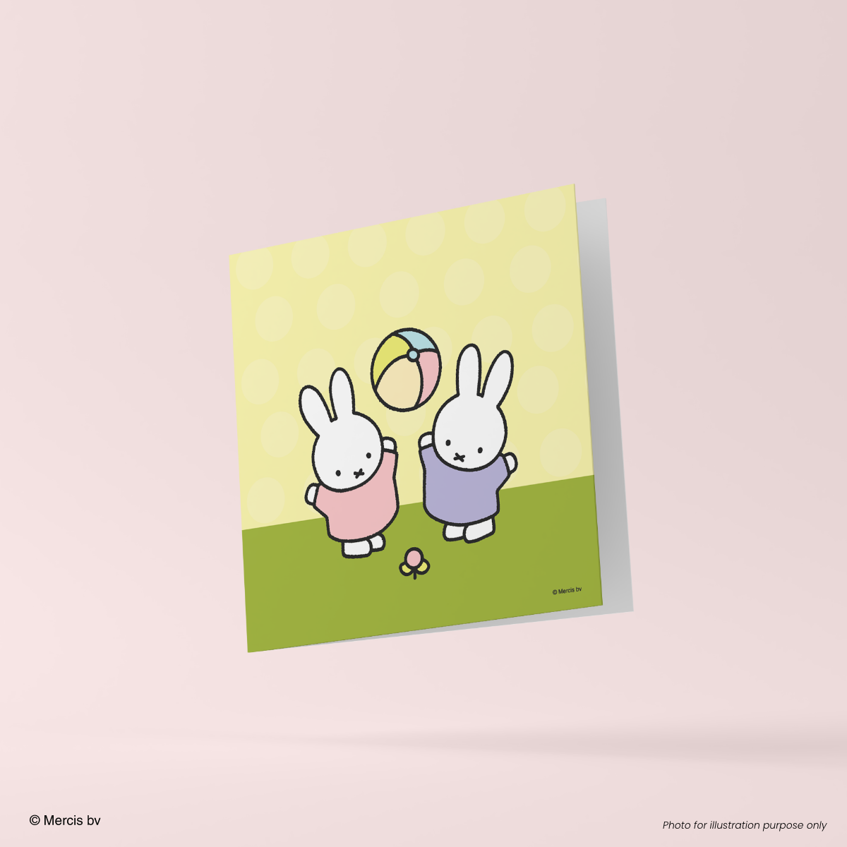 Miffy 70th Greeting Card Playtime Parade 11cm