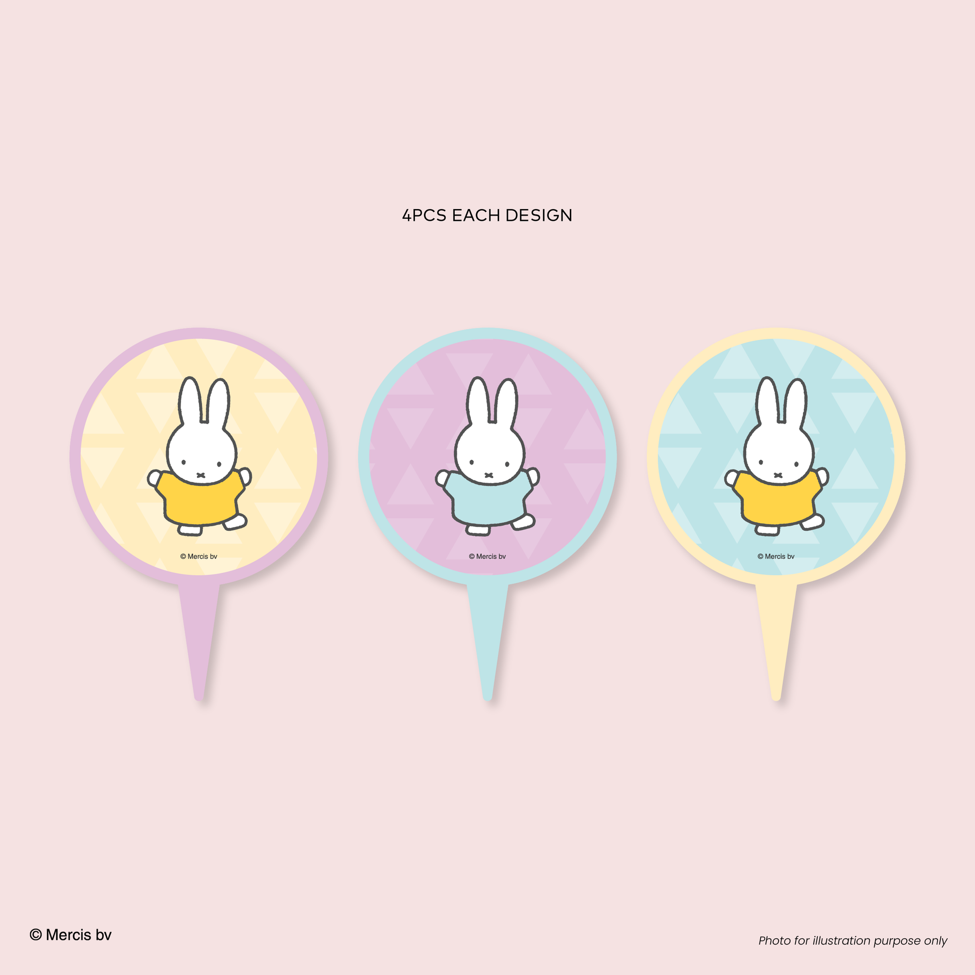 Miffy 70th Cake Topper Dancing